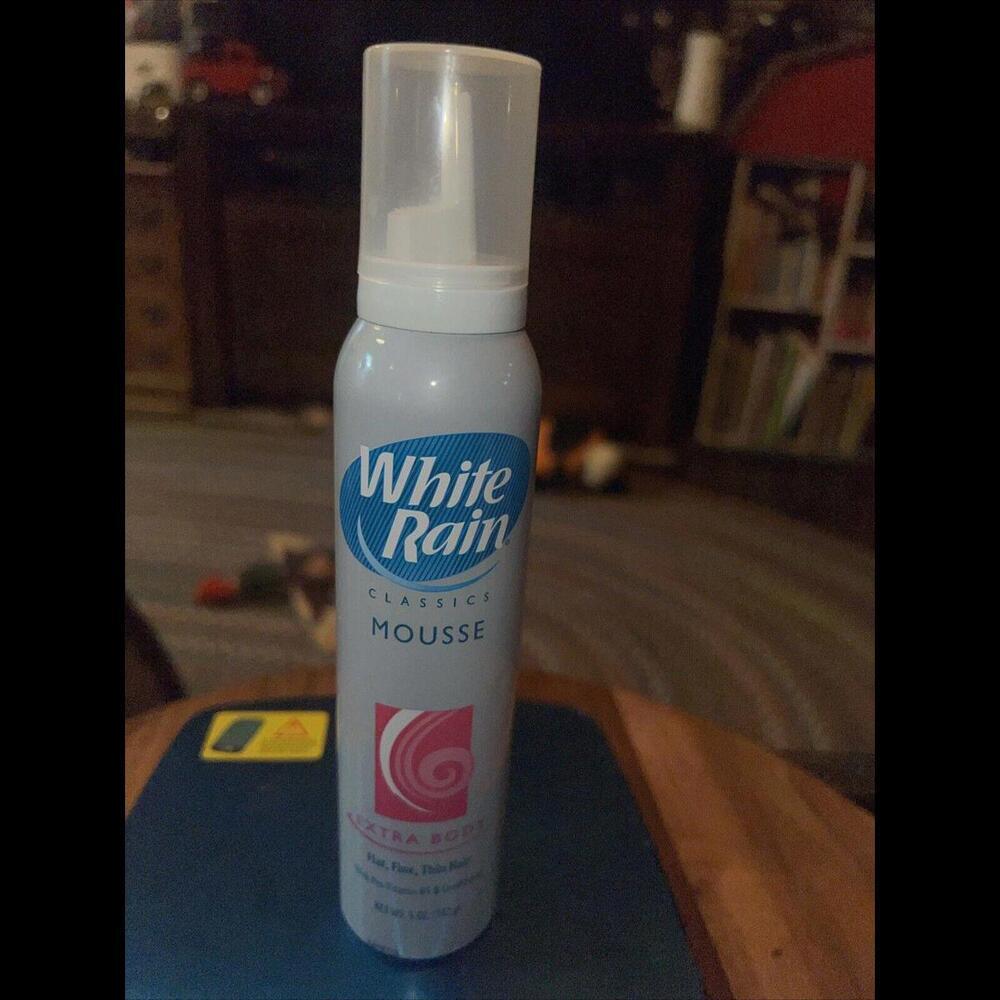 Vintage 2001 Discontinued white rain classic mousse extra body Flat Fine‎ Hair